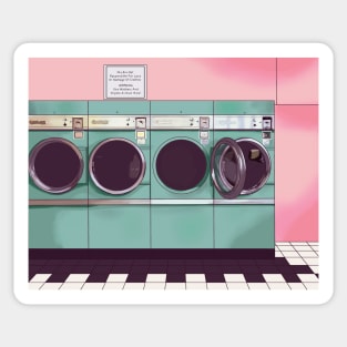 Pastel laundromat Sticker
